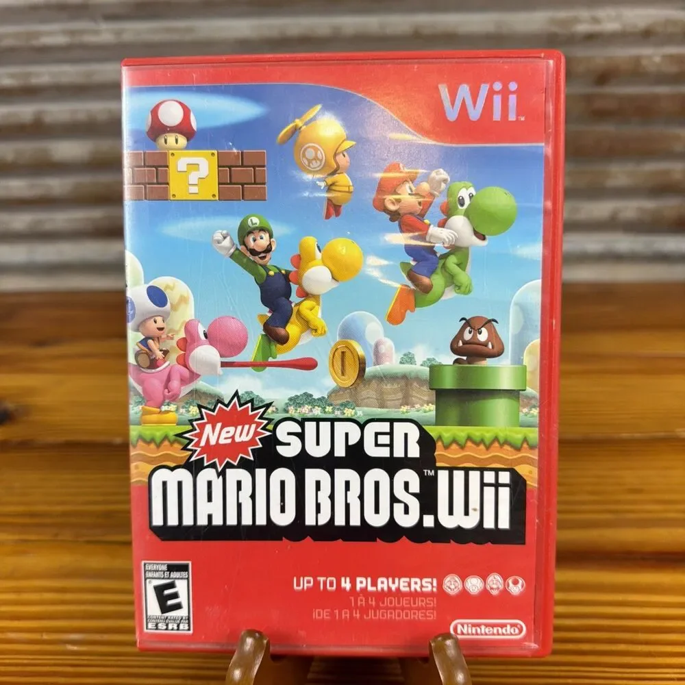 New Super Mario Bros. Wii (Nintendo Wii, 2009) CIB Tested MINT!!